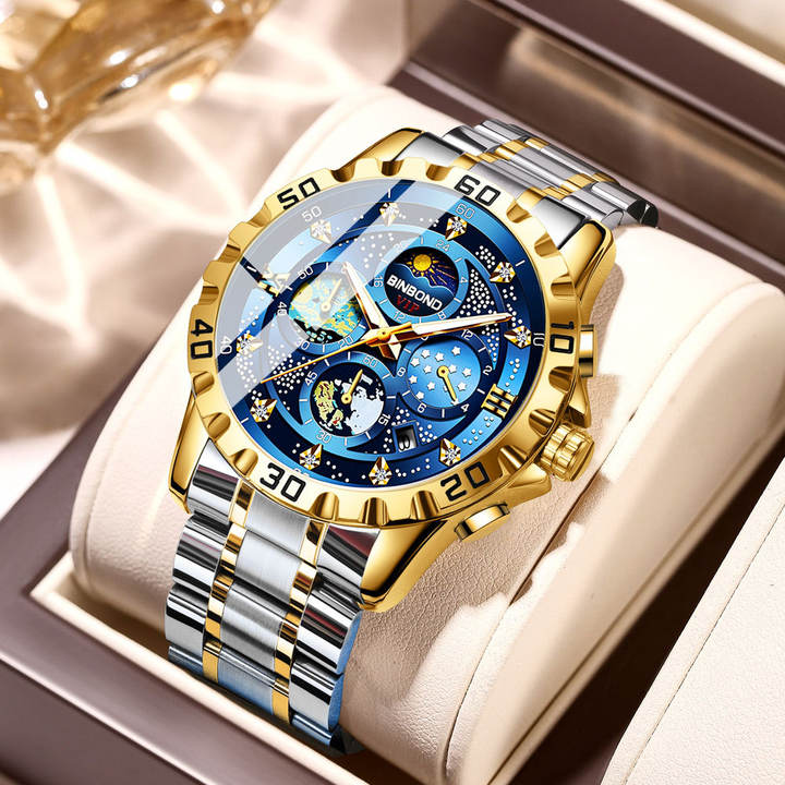 BINBOND 3225 Top Brand Luxury Fashion Watch Men Waterproof Week Date Clock Sport Watch Men Quartz Wristwatch Relogio Masculino Manufacturing Solutions