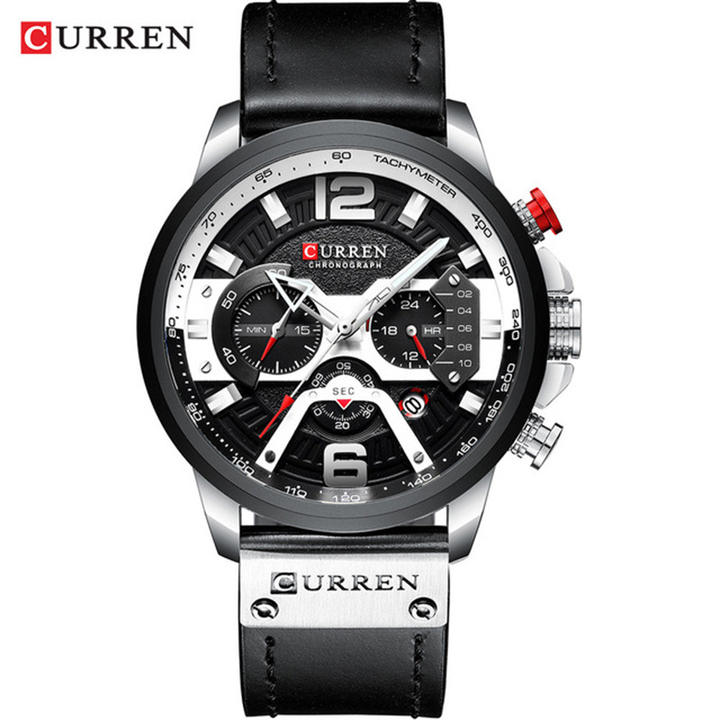 CURREN 8329 Men Sport Quartz Watch Casual Waterproof Wrist Male Clock leather watches fashion wrist watches