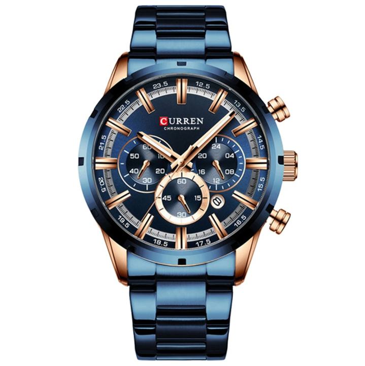 CURREN 8355 Men Watch Top Brand Luxury Sports Quartz Mens Watches Waterproof Chronograph Luminous Wristwatch Men China Factory Direct Export