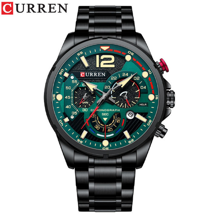 CURREN  Luxury Man WristWatch Waterproof Chronograph Watch Fashion Brand Stainless Steel Sport Male Clock 8395 Factory to Consumer Services