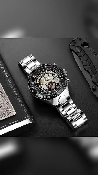 GUCAMEL Mechanical Sport Design Fashion Watch Mens Watches Top Brand Montre Homme Clock wrist Automatic Skeleton Watch