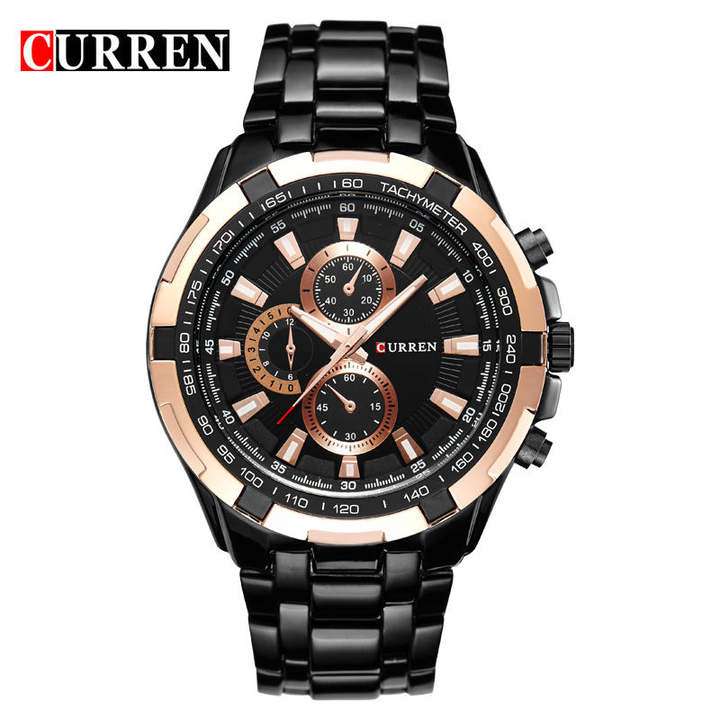 Hot fashion Curren 8023 brand casual business men watches clock casual full steel luxury male wrist quartz watch Custom Manufacturing Network