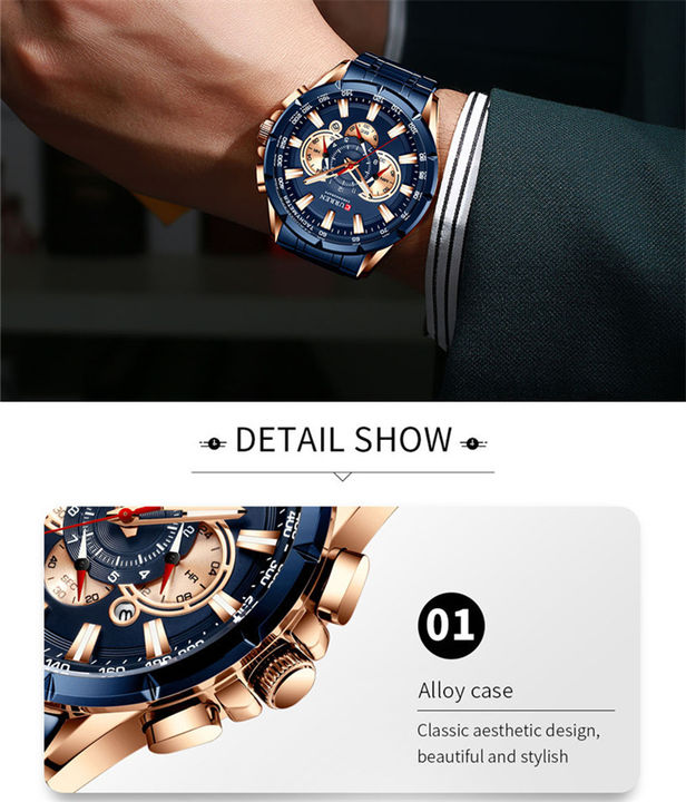 Luxury Cool Men Watch Curren 8363 Top Brand Stainless steel Casual Sport Big Dial watches China Industrial Supplier Services