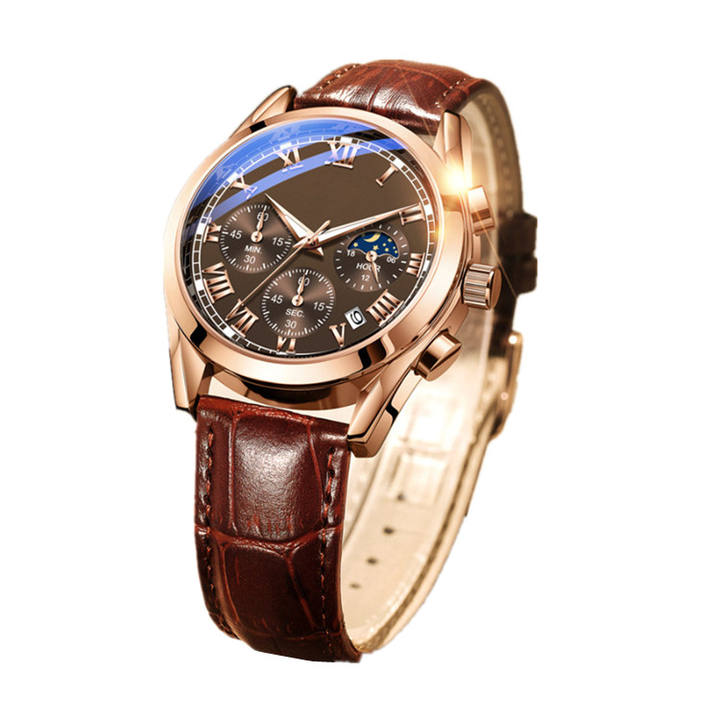 Luxury Men Watches Luminous Multi-function custom watch chronograph Business casual quartz watches Factory Wholesale Trade