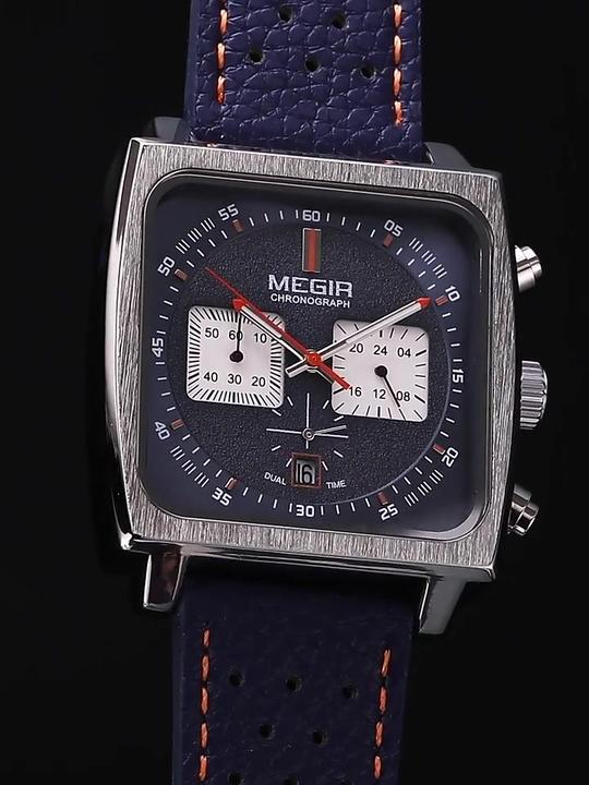 MEGIR 2182 Wholesale Men's Quartz Watch Luxury Male Clock Wristwatch Alloy Luminous Leather Band Cheap Men's Wristwatch Efficient Manufacturing