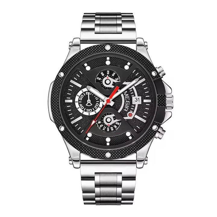 MEGIR 2216 Brand Men's quartz watch luxury chronograph sports waterproof watch for men