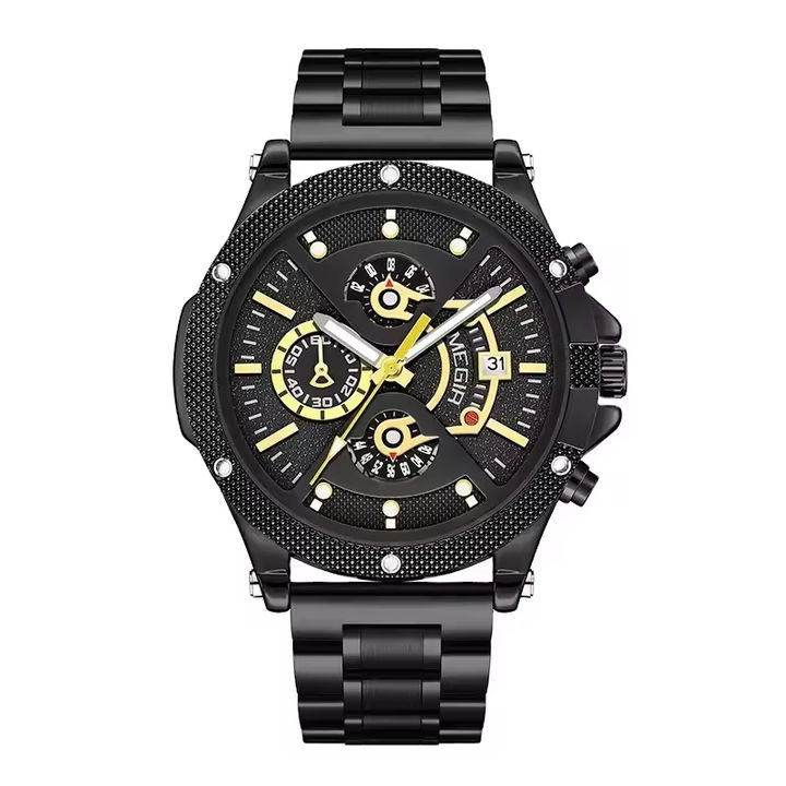 MEGIR 2216 Brand Men's quartz watch luxury chronograph sports waterproof watch for men