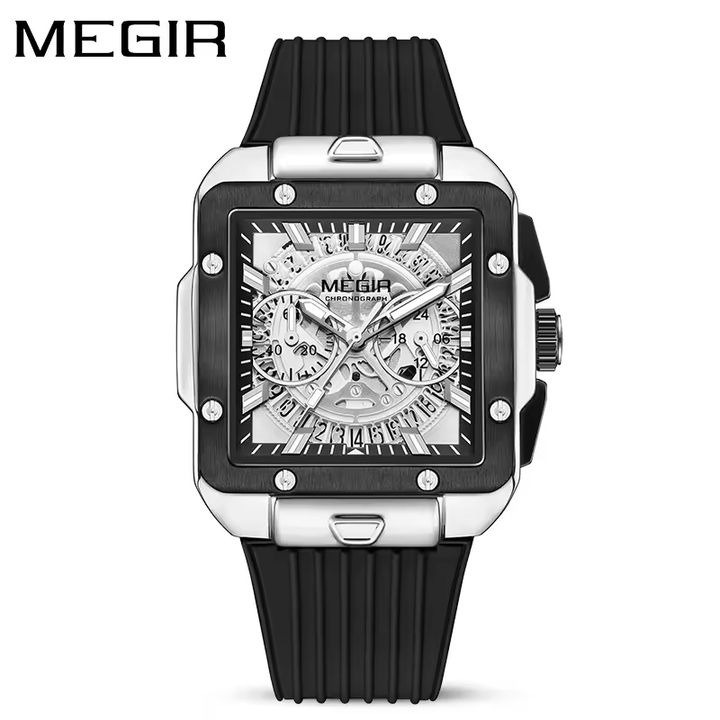 MEGIR 2228 Fashion Men's Quartz Watches Luxury Large Dial Chronograph Luminous Calendar Sport Wristwatches