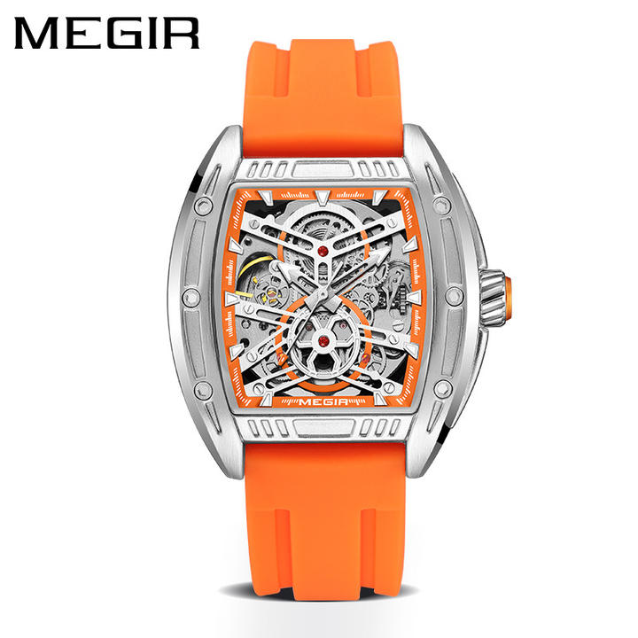 MEGIR 8601 Men's Luxury Fashion Automatic Watch New Sport Mechanical Design Waterproof Luminous Wristwatch Relogio Business