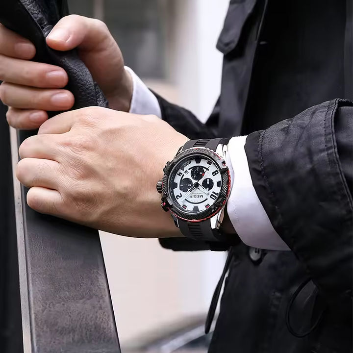 Megir 2200 Luxury Chronograph Men Wrist Watches Waterproof Fashion Sport Watch For Man B2B Factory Pricing Processing