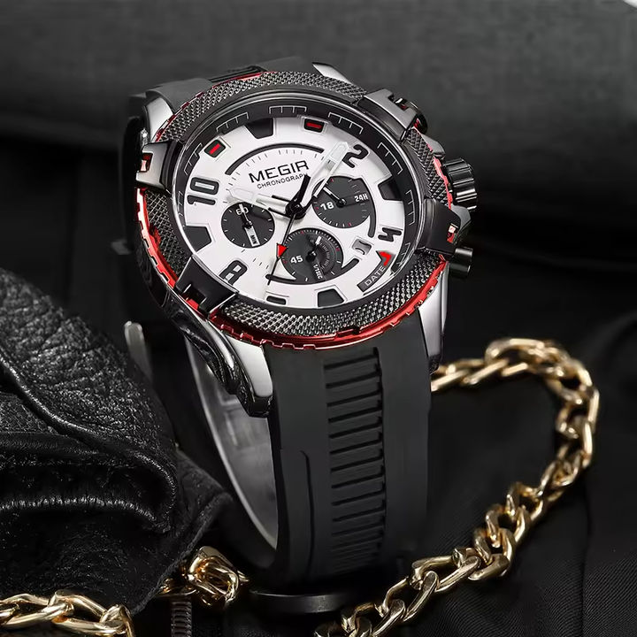 Megir 2200 Luxury Chronograph Men Wrist Watches Waterproof Fashion Sport Watch For Man B2B Factory Pricing Processing