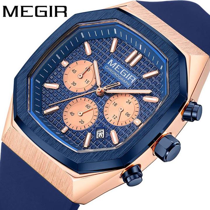 Megir 2215 Original Brand Waterproof Luxury Men Chronograph Quartz Watch New Wrist Watches High-Volume Manufacturing