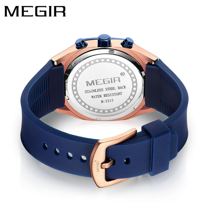 Megir 2215 Original Brand Waterproof Luxury Men Chronograph Quartz Watch New Wrist Watches High-Volume Manufacturing