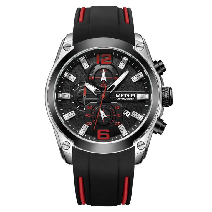 Megir Men's Luxury Multifunction Chronograph Quartz Wristwatch Waterproof Sport Watch for Mens Fashion Relogio Masculino 2063 Factory Pricing Supply