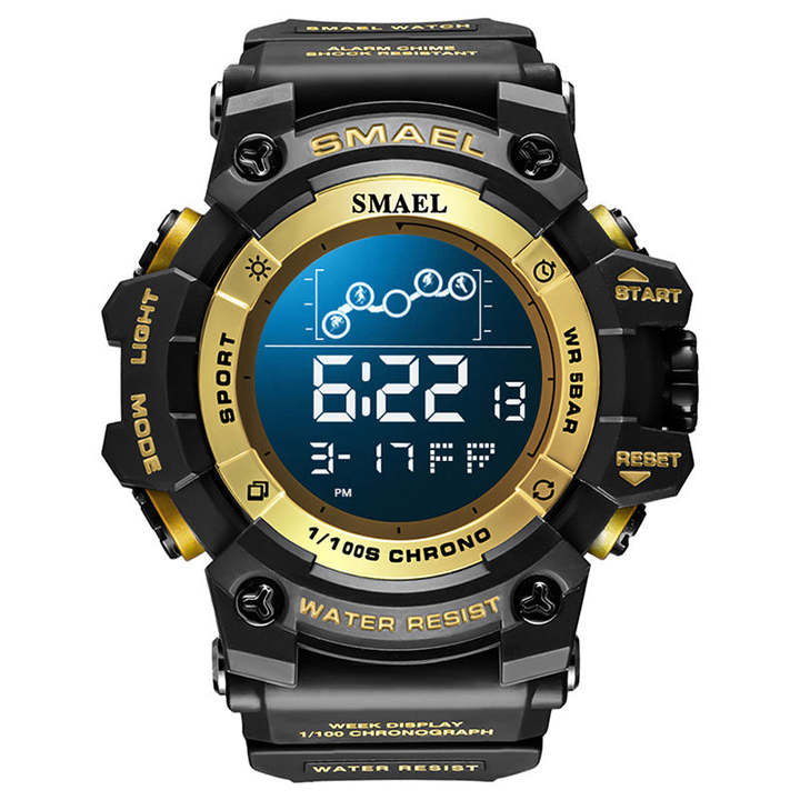 SMAEL 8082 New design Digital watch men's watches waterproof black Sport digital watches for mens sports Contract-Based Manufacturing