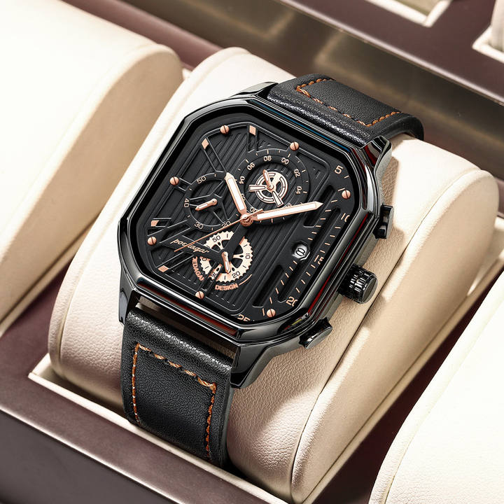 Sports Casual Luxury Bracelet Set Gift Box Fashion Wrist Quartz Watch Hot Sale Business for Men Glass Fashion Jewelry Alloy 22mm Manufacturing & Supply Trade