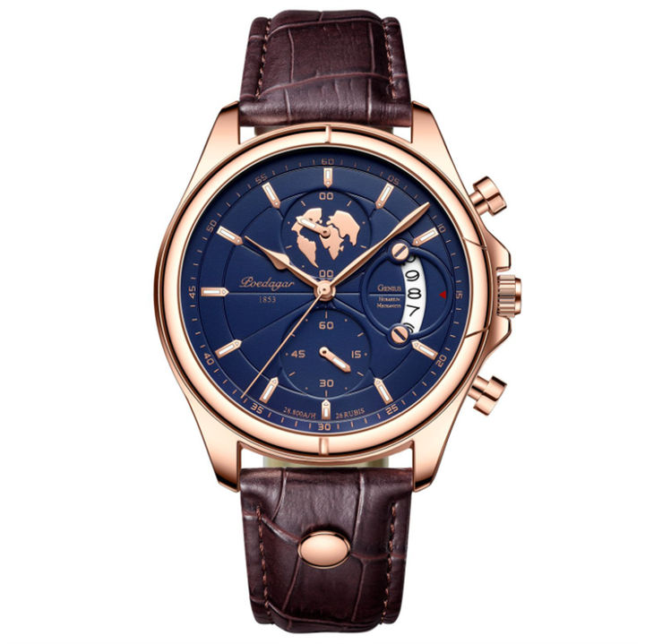 Super Cool Watch for Men Business Casual POEDAGAR P989 Luminous Date Chronograph Sport Wrist Watches Efficient Manufacturing
