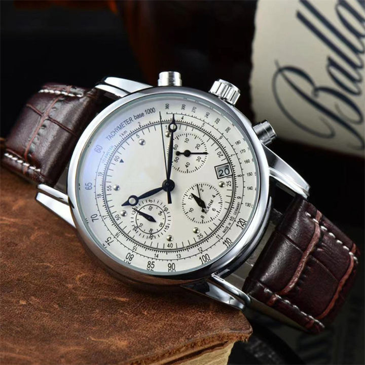 Watch for man Classic Leather strap chronograph custom logo Business casual quartz watches Custom Manufacturing Custom Solutions