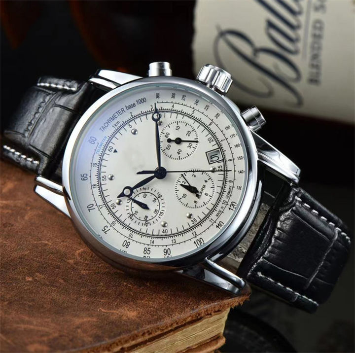 Watch for man Classic Leather strap chronograph custom logo Business casual quartz watches Custom Manufacturing Custom Solutions