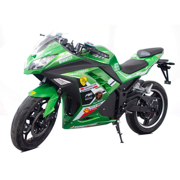 2024 New Fashion Electric Racing Motorcycle 3000W 72V50AH Lithium Battery For Adult Super Power Racing Motorcycle For Sale Contract-Based Manufacturing
