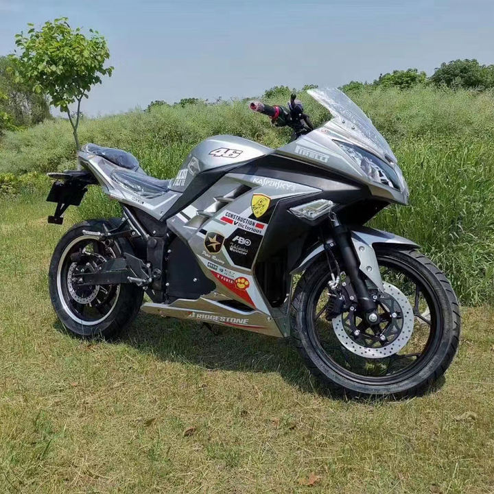 2024 New Fashion Electric Racing Motorcycle 3000W 72V50AH Lithium Battery For Adult Super Power Racing Motorcycle For Sale Contract-Based Manufacturing