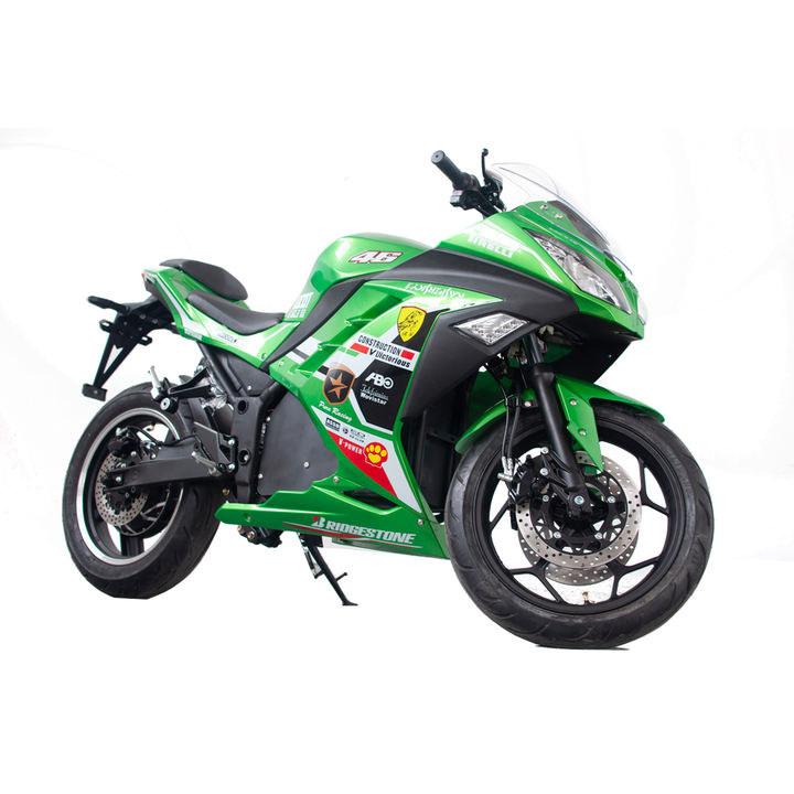 2024 New Fashion Electric Racing Motorcycle 3000W 72V32AH Lead-acid battery Strong Power Electric Racing Motor  On Sale