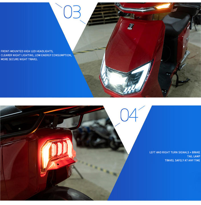 Factory direct On sale motorcycle 48V/ 60V 800W  electric bike 300-10 tyre electric bicycle  with case for adult B2B Factory Pricing Processing