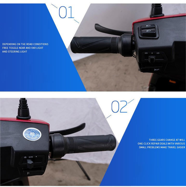 Factory direct On sale motorcycle 48V/ 60V 800W  electric bike 300-10 tyre electric bicycle  with case for adult B2B Factory Pricing Processing