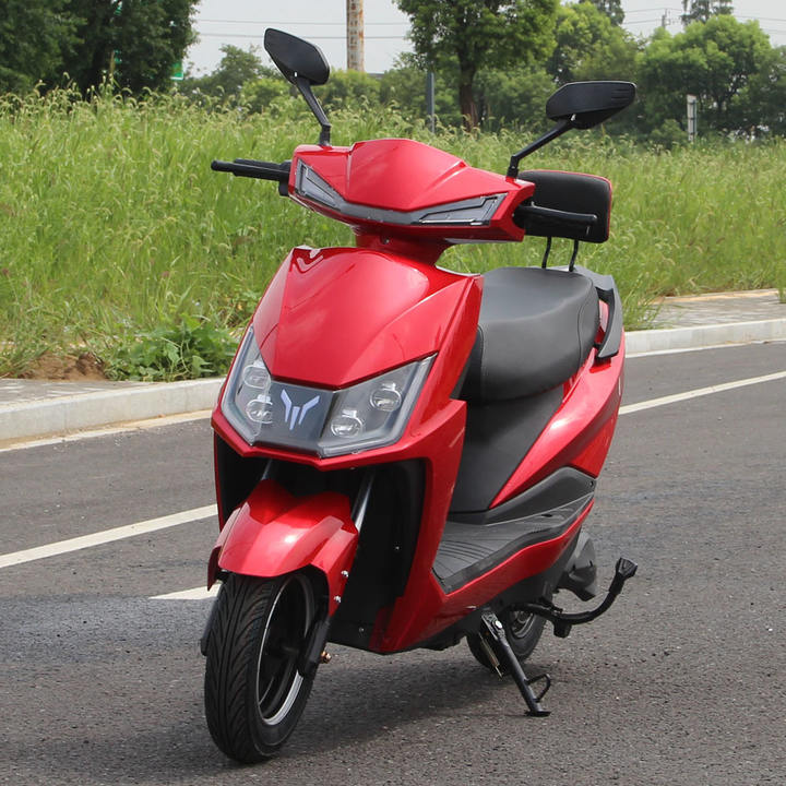 Wholesale 1000W 60V Electric Motor Cycle 14 Inch Long Range Vintage E Scooter Bike Electric Moped For Adults China Wholesale Factory