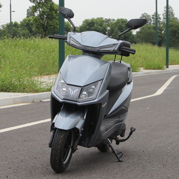 Wholesale 1000W 60V Electric Motor Cycle 14 Inch Long Range Vintage E Scooter Bike Electric Moped For Adults China Wholesale Factory