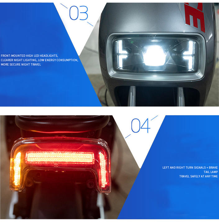 Wholesale 48V/60V/72V 650W motor Hydraulic suspension disc & drum Brake with Back or Box 3.0-10 vacuum tyre Custom Factory Production