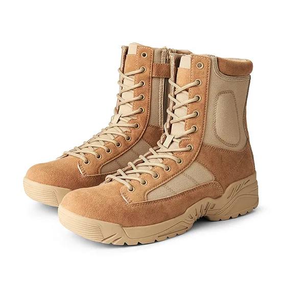 Boots Men′ S High Top Desert Tactical Boots Fans Outdoor Hiking