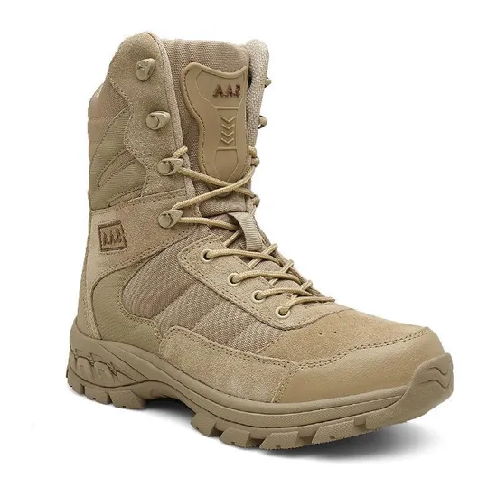 Combat Boots Anti-Slip Wear-Resistant Field Boots Men High Top Outdoor