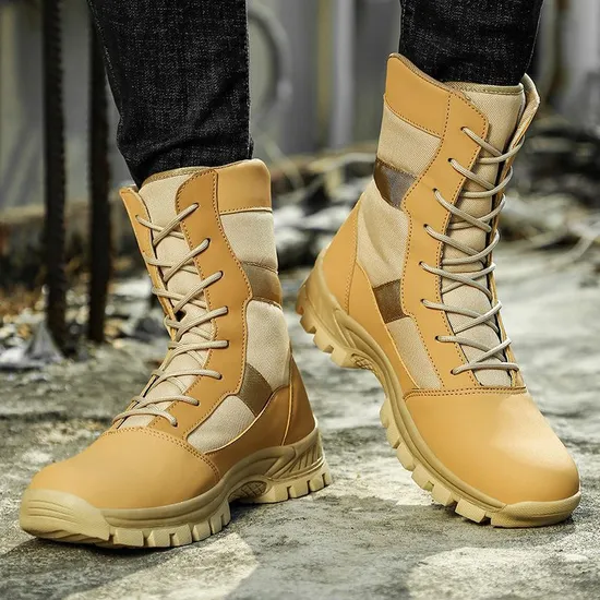 Combat Boots High Top Outdoor Desert Boots for Men