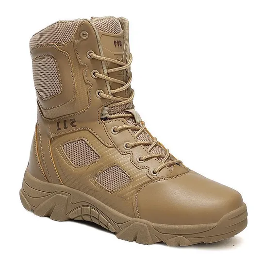 Combat Boots Men′ S Non-Slip Desert Outdoor Hiking High-Top