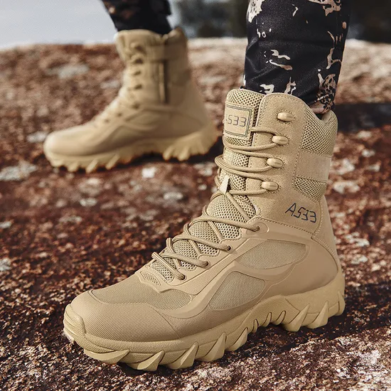 High Top Outdoor Jungle Combat Boots Tactical Boots Hiking Shoes