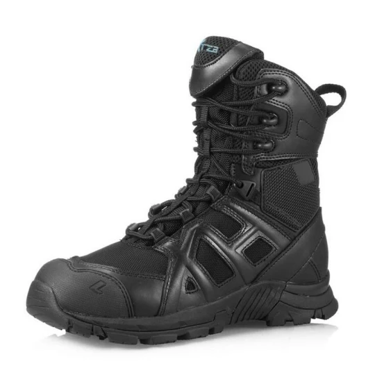 Hiking Shoes Tactical Boots Men′s and Women′s High Tops Non-Slip Breathable