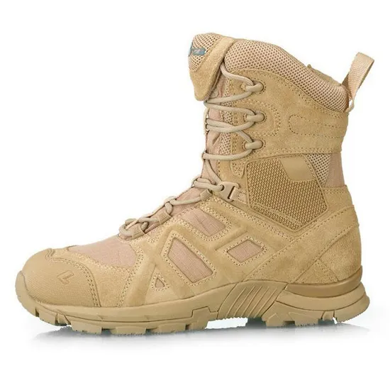 Hiking Shoes Tactical Boots Men′s and Women′s High Tops Non-Slip Breathable