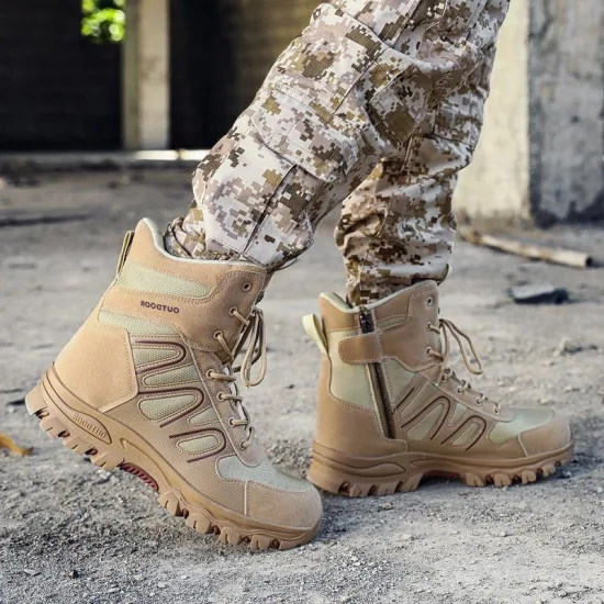 Men′ S Outdoor Tactical Boots High Top Desert Boots Combat Boots