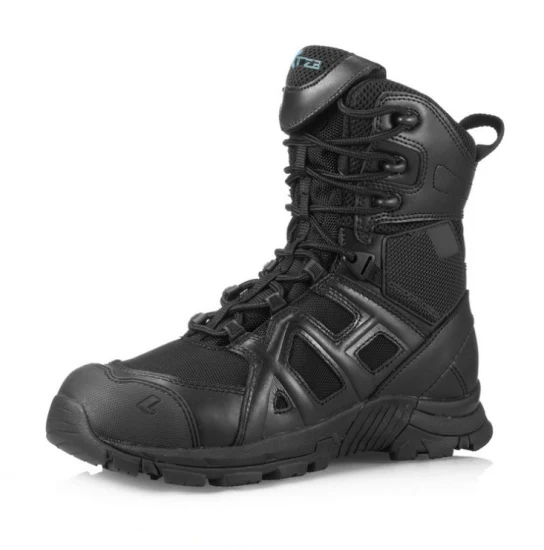 Outdoor Hiking Shoes Desert Black Hawk Tactical Boots Men′s and Women′s High Tops