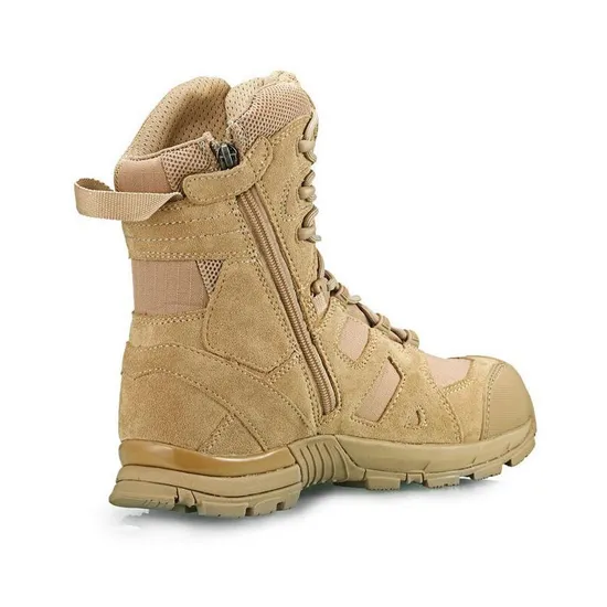 Outdoor Hiking Shoes Desert Black Hawk Tactical Boots Men′s and Women′s High Tops