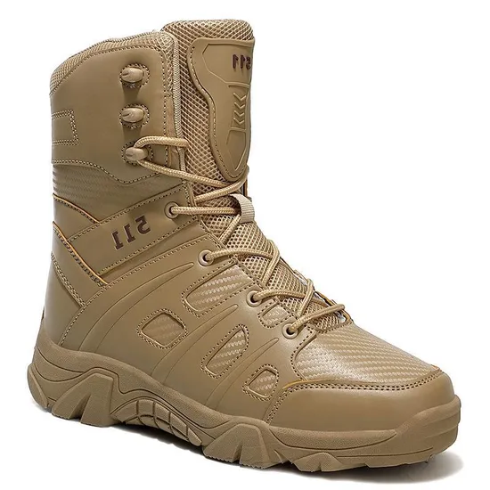 Outdoor Ultralight Boots Men′s Combat Boots High-Top Wear-Resistant Tactical