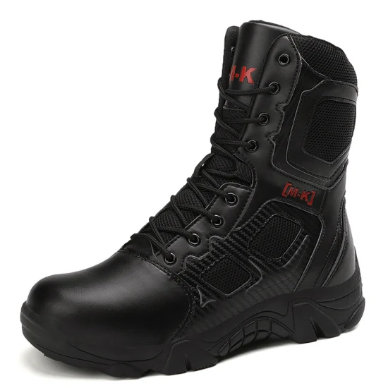 Steel Toe Boots Outdoor Flying Boots High Top Combat Men′ S Desert Autumn and Winter Cargo