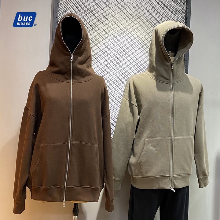 High Quality Full Zip Up Hoodie Custom Custom Heavyweight Hoodie Heavyweight Hoodie 100% Cotton