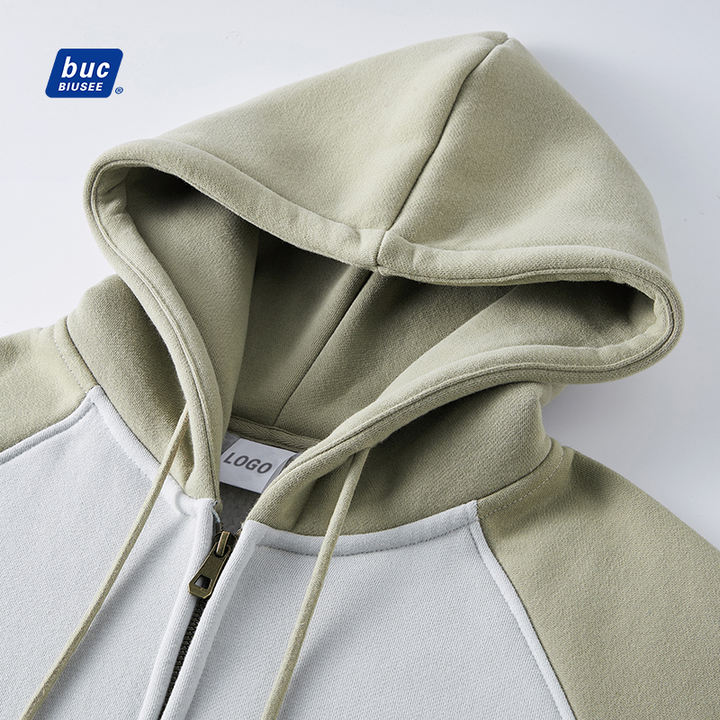 Wholesale High Quality Fleece Zipper Hoodies For Men Hoodies 100% Cotton Zipper Hoodie