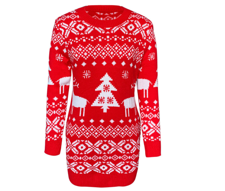 2024 Christmas Winter Fashion Long Pullover Knit Sweaters Women Warm Clothing For Lady Rapid Production Solutions Processing