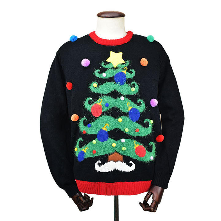 2024 Custom New Trendy Christmas Holiday Women Lights Led Luminous Funny Knitting Sweater Clothing