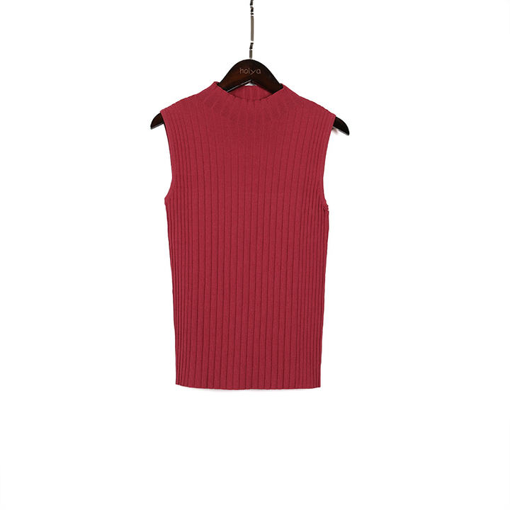 2024 Factory New Spring Casual Custom Knit Sweater Women Rib Vest Lady Streetwear Production Wholesale