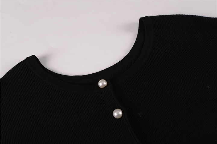 2024 New Arrivals Spring Autumn Knitting Solid Color Fashion Style Crew Neck Women Sweater Clothing Direct Factory Wholesale