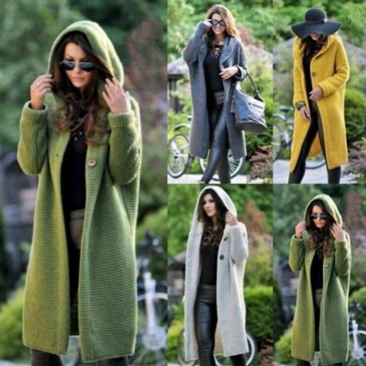 2024 New Design Women Fashion Designer Loose Lady Casual Sweater Plus Size Winter Coat Cardigan Mass Market Wholesale Customization
